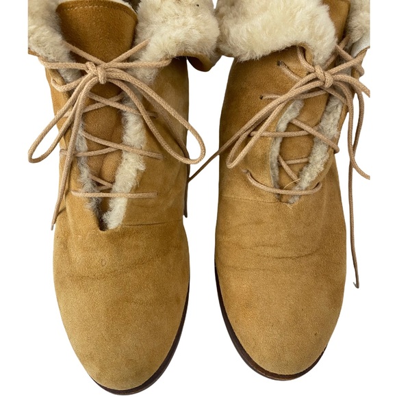 WATHNE Suede and Wool Ankle Boots - Picture 3 of 7